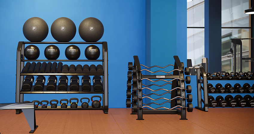 How to store workout equipment - Green With Decor