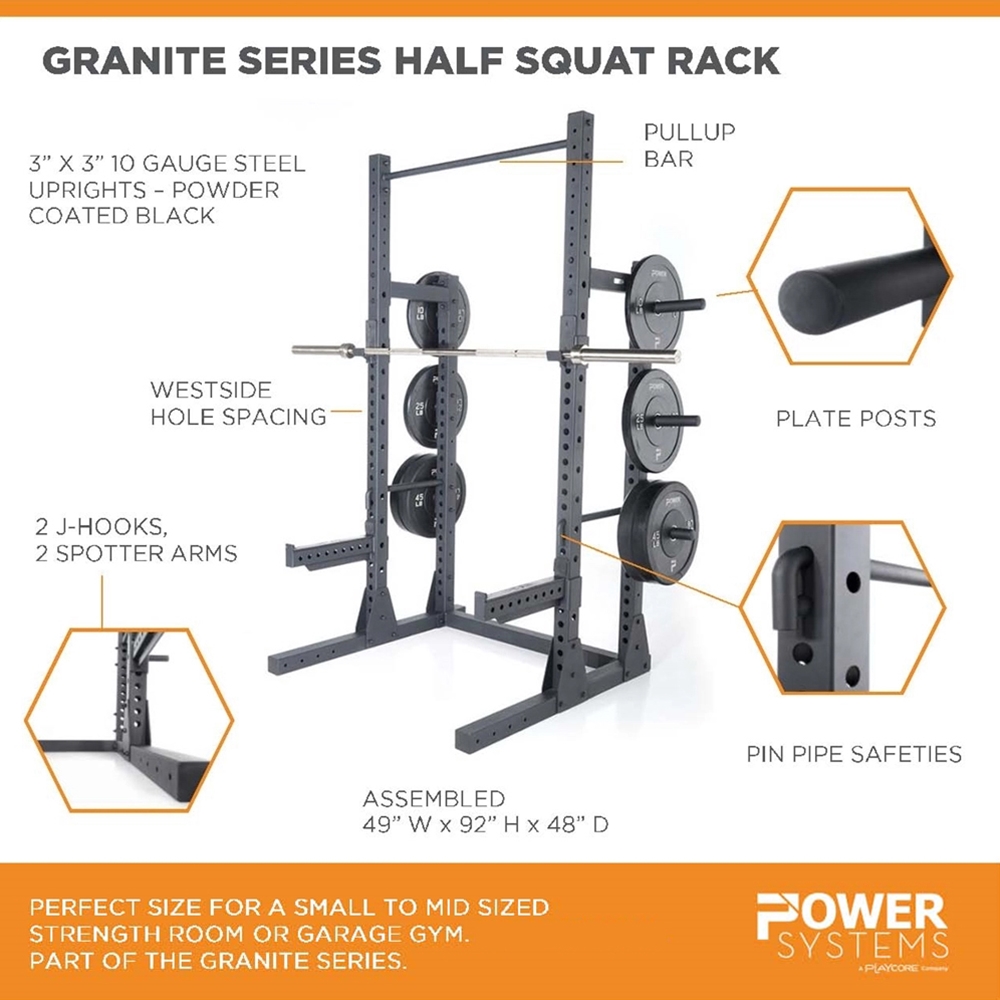 Granite Series Half Squat Rack